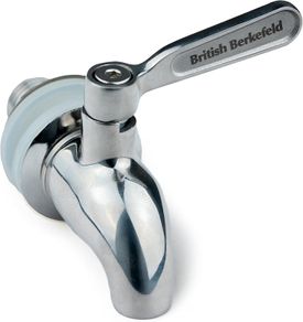 British Berkefeld Stainless Steel Gravity Tap  Fits 6, 8.5, 12L Gravity Systems, Improve Flows & Control, Leak Proof Design