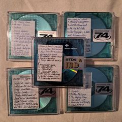 Five minidiscs