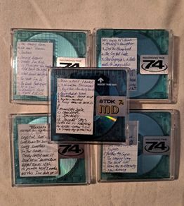 Five minidiscs