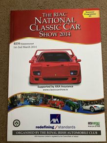 RIAC Classic Car Show programme