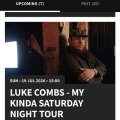2 Tickets for Luke Comb (Slane Castle)