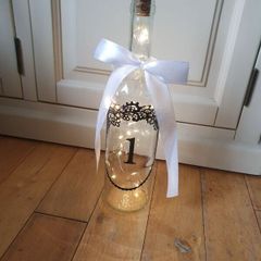 Light Up Wedding Table Bottle Numbers