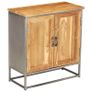 Sideboard Recycled Teak and Steel 65x30x70 cm Image 10