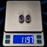 Vintage 925 Sterling Silver & Mystic Topaz Ornate Earrings Image 10