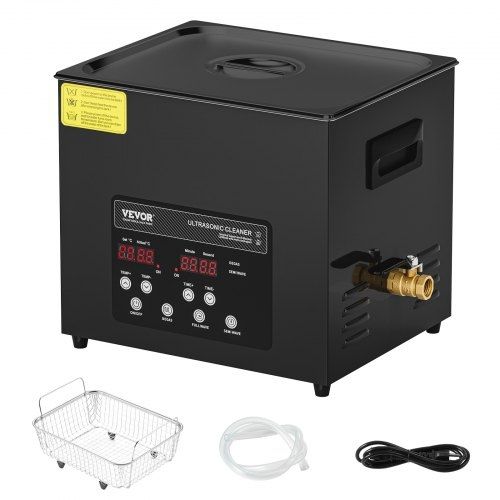 10L Ultra Sonic Cleaner, 240W Digital Ultrasonic Cleaning Machine with Gentle Mode & Upgraded Degassing, 40kHz Industrial Ultrasound