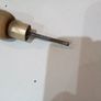 vintage tool Awl with brass collar Image 3