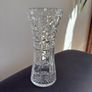 Vintage hand-cut lead crystal flower vase. Image 2