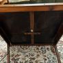 Hand restored antique folding card table with green baize Image 6