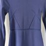 Zara Navy Knit Bodycon Flare Dress Size 8 Image 3