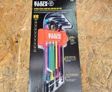 Klein Tools BLS9M Color-Coded Extra-Long L-Style Hex Key Caddy Set (Metric, 9-Piece)