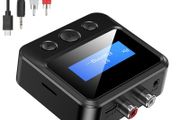 Bluetooth 5.0 Transmitter Receiver LCD Display Headphone Wireless Audio Adapter RCA 3.5mm AUX Jack For PC TV Home Stereo