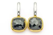 Y2k Italian Designer Sterling Silver Ti Sento Milano Faceted Crystal Earrings