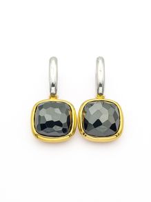 Y2k Italian Designer Sterling Silver Ti Sento Milano Faceted Crystal Earrings