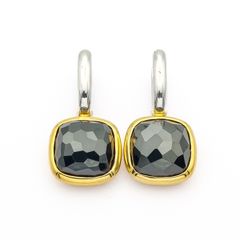 Y2k Italian Designer Sterling Silver Ti Sento Milano Faceted Crystal Earrings
