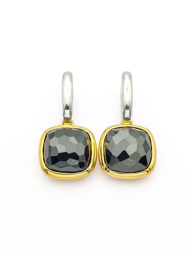 Y2k Italian Designer Sterling Silver Ti Sento Milano Faceted Crystal Earrings
