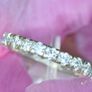Antique 1.5ct Diamond Eternity / Wedding Band Ring - Platinum Image 7