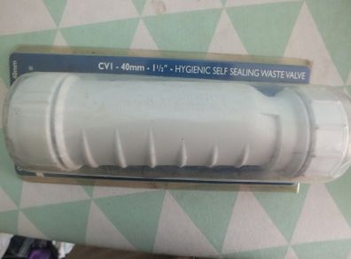 Self-sealing waste valve 40mm
