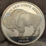 Golden State Mint 1 Troy Oz .999 Fine Silver Coin Buffalo Indian Head Image 3