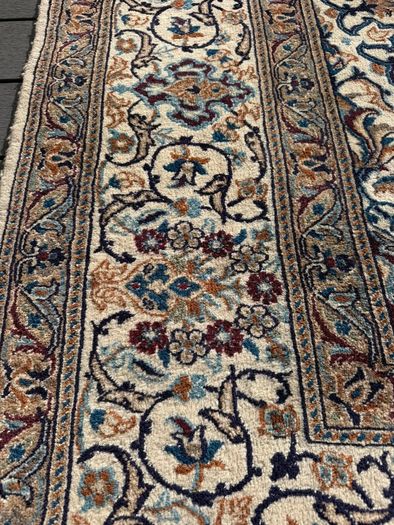 Elegant Large Persian Nain Rug | Hand-Knotted Wool | 343cm X 250cm
