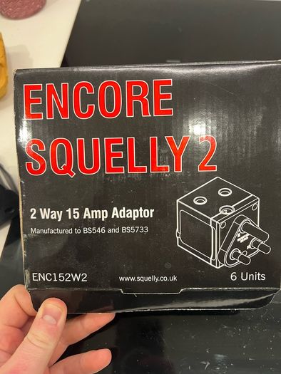 2 x 2-way 15amp adaptor