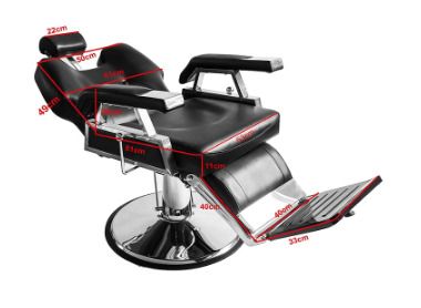 Adjustable  Salon Chair with Headrest High Quality Faux Leather Hydraulic Retractable Tilting