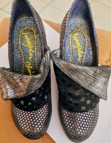 Irregular Choice Flick Flack Black/Silver Shoes