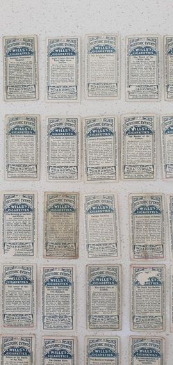 Vintage Cigarette Cards Historic Events by WD and HO WILLS