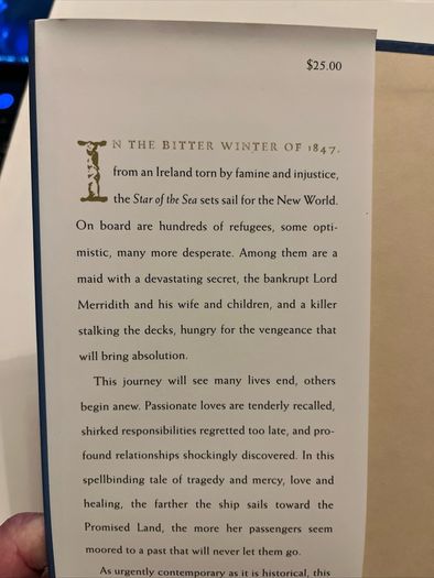 Joseph O Connor - Star of the Sea. US First Edition.