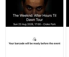 The Weeknd Ticket