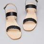 FIND Women's Sandal, Two-strap slingback leather sandals, peep-toe sandals, Size EU 36, UK 3 Image 9