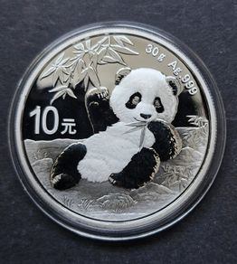 30 grams silver Panda 2020 coin