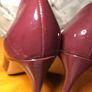 Hogl Ladies Court Shoes Maroon Patent Leather UK4 High Heels EUR37   S-E Image 8
