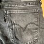LEVI'S 711 Black Denim Slim Skinny Jeans Womens W28 L29 Image 10
