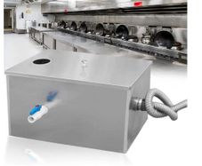 Stainless Steel Grease Separator Commercial Grease Trap, Kitchen Drain Grease Separator for Hotels, Cafes and Canteens, Waste Water Oil Separator