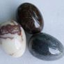 Vintage Polished Marble Onyx Stone Eggs X 3 Image 6