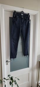 AGOLDE Los Angeles Toni High Rise Frayed Hem Jeans - Sz 28 (Fit 12UK) - Rrp 357 (New)
