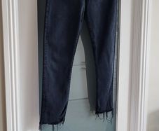 AGOLDE Los Angeles Toni High Rise Frayed Hem Jeans - Sz 28 (Fit 12UK) - Rrp 357 (New)