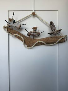 Handmade Boats on The Sea