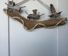 Handmade Boats on The Sea
