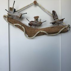 Handmade Boats on The Sea
