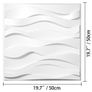 Panels 13 Pack Wall Panels PVC Decorative Wall Panels for 32 sqft Area Wall Panels for Interior Wall Decor Big Wave Style 3D Wall Tiles White 3D Wall Art Paintable Modern Wall Panel (FREE SHIPPING) Image 5