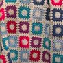 Handmade Crochet Baby Blanket. Colorful Granny Square Design Image 6