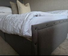 Grey Double Stud bed like new