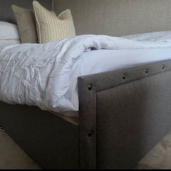 Grey Double Stud bed like new
