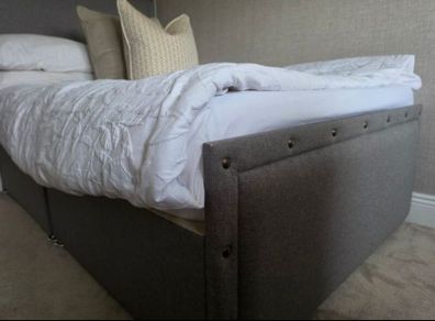 Grey Double Stud bed like new