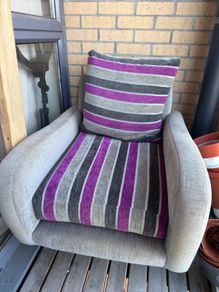 swivel chair and cushions