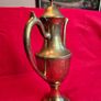 Elegant Brass Coffee , Tea Pot on Pedestal Base Image 5