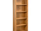 5-Tier Bookcase 60x22.5x140 cm Solid Oak Wood