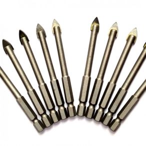 6.0mm (10pc) Spear Head Ceramic, Glass, Mirror, Marble, Tile Drill bit.