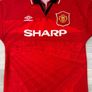 Genuine Vintage 1994 Umbro Manchester United Home Jersey Shirt Mens Medium Image 2